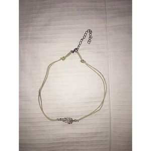 Feather choker necklace